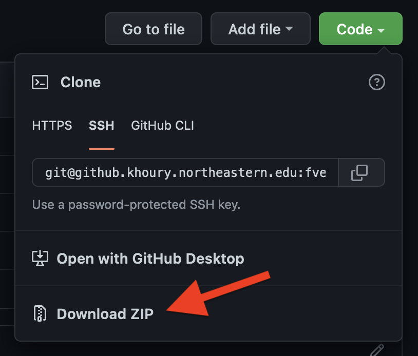 Downloading a ZIP from Github